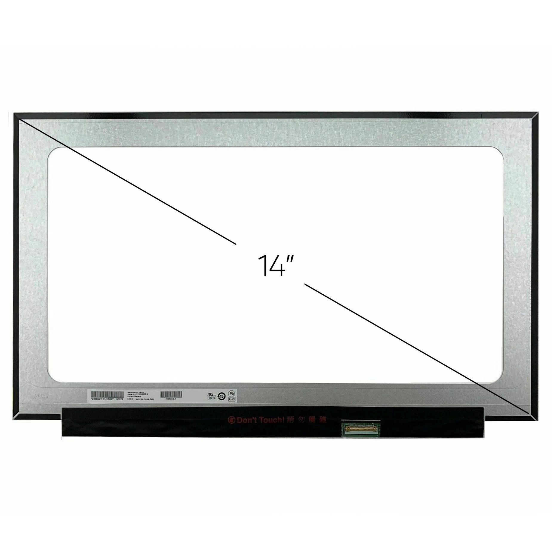 Screen Replacement for HP P/N L25979-001 HD 1366x768 LCD LED Display