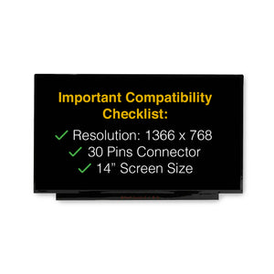 HP 14-CF0006DX 30 Pins Screen Replacement LCD LED Display With Tools