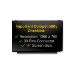 Load image into Gallery viewer, HB140WX1-401 30 Pins Screen Replacement LCD LED Display With Tools
