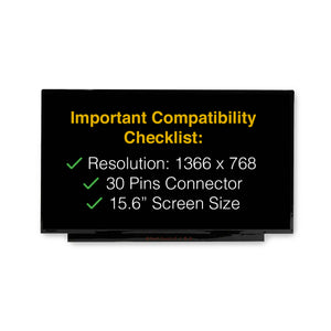 HP 15-DW2065ST 30 Pins Screen Replacement LCD LED Display With Tools