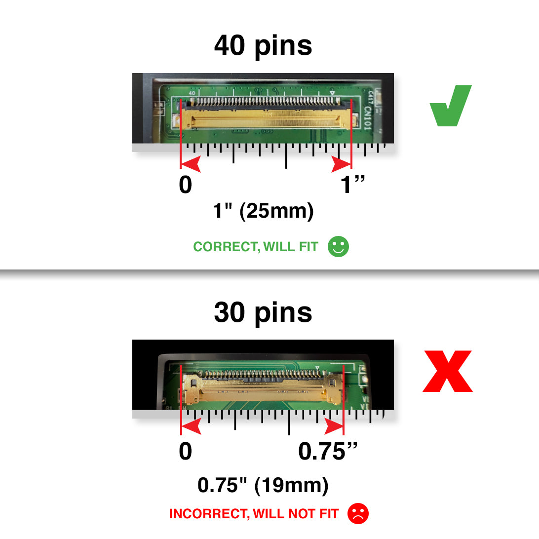 LP156WH3(TL)(TB) 40 Pins Screen Replacement LCD LED Display With Tools